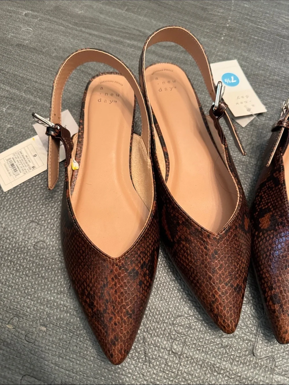 A New Day Women’s Victoria Shoes with Memory Foam Insole,- Dark Brown